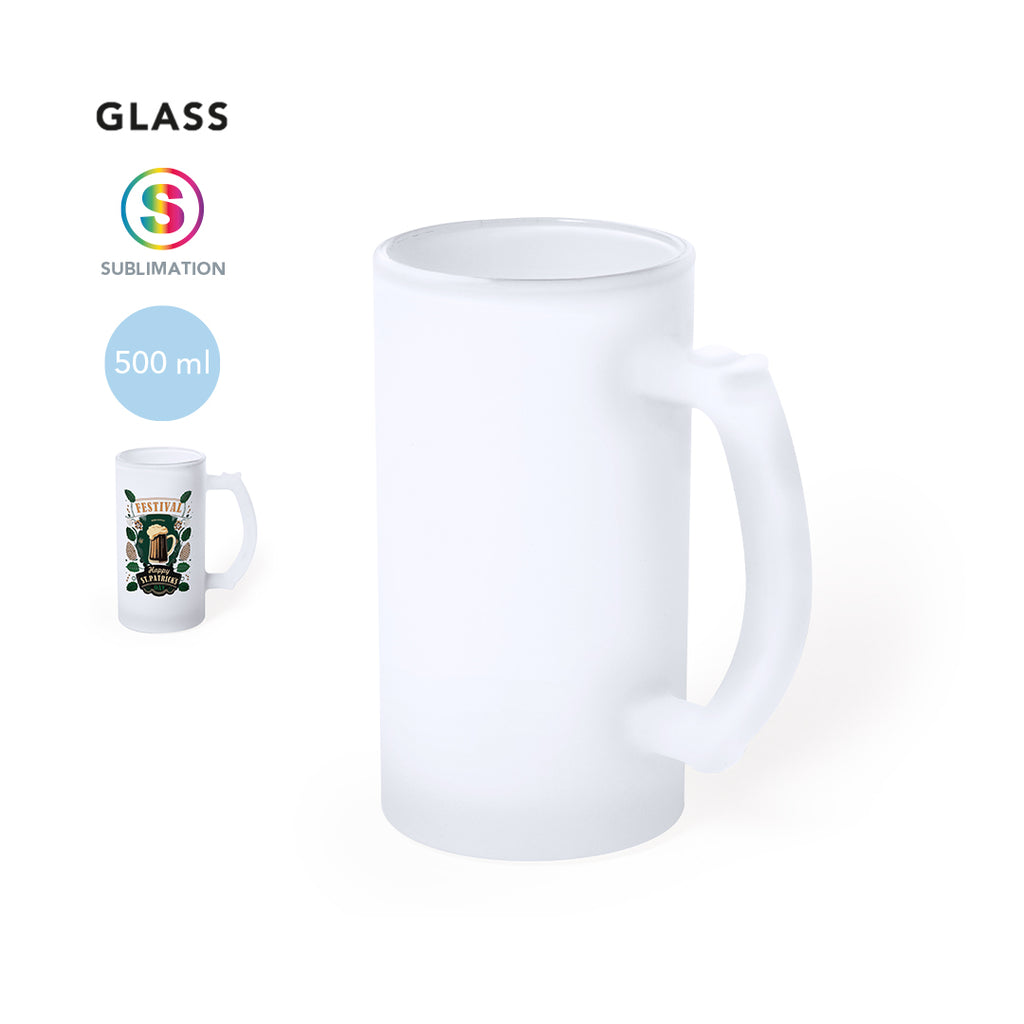 Jarra de Cristal Mate 500 ml Personalizada | Hayvafamily