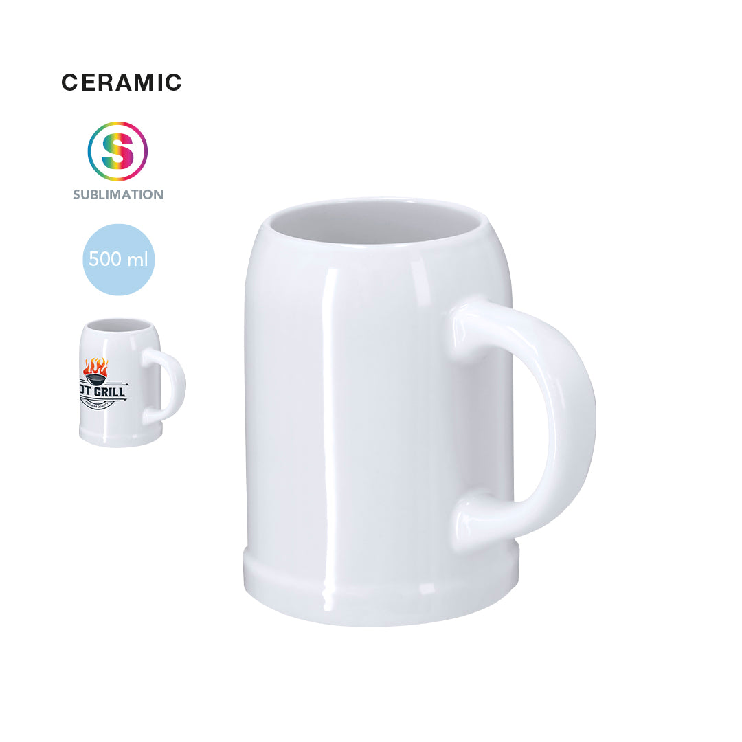 Jarra de Cerámica de 500 ml con Opción de Personalizar