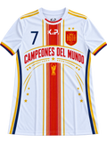 Camiseta España Campeones del Mundo Personalizada con Nombre y Número