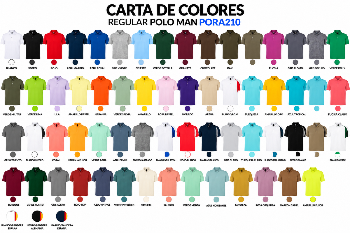 Polo de Hombre Personalizable de Manga Corta – 210 g/m²