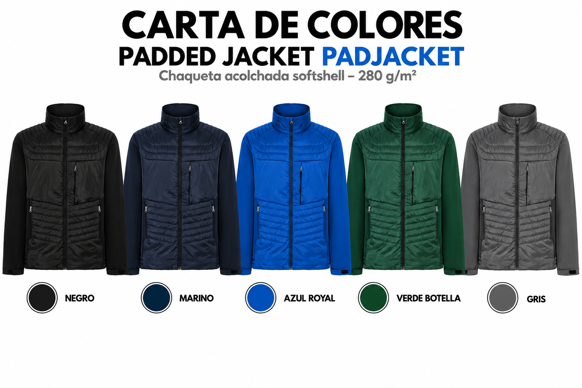 Chaqueta Softshell Acolchada de Hombre Personalizable – 280 g/m²