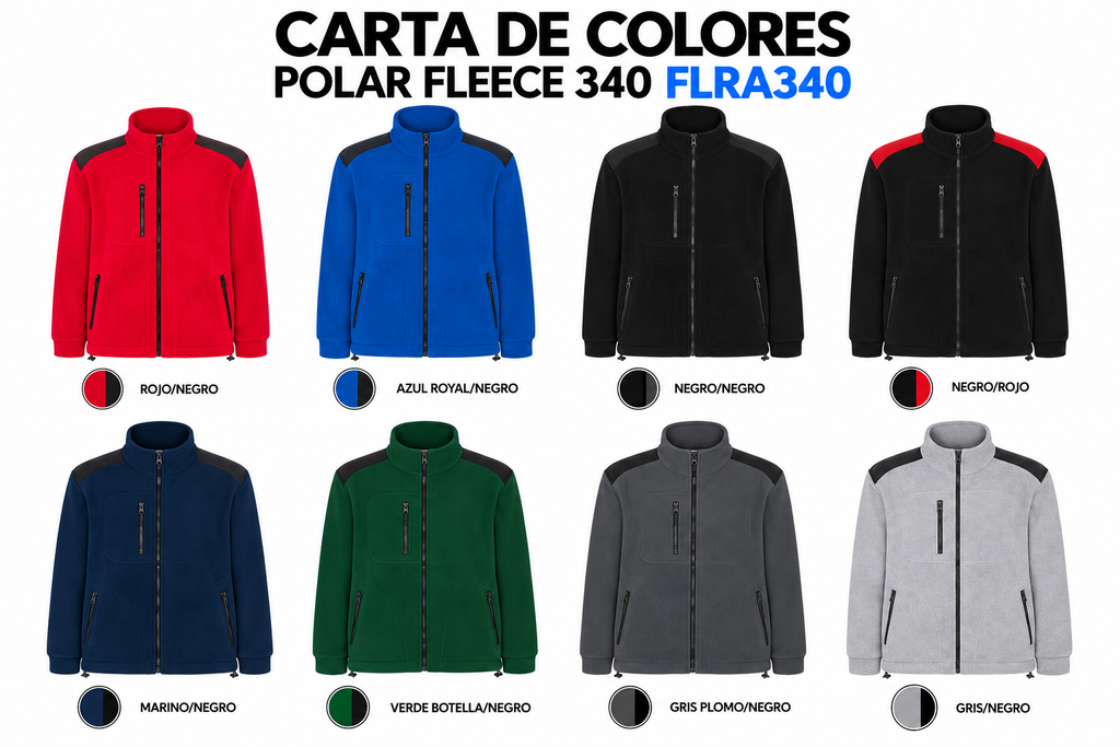 Forro Polar Unisex Personalizable con Refuerzos – 340 g/m²