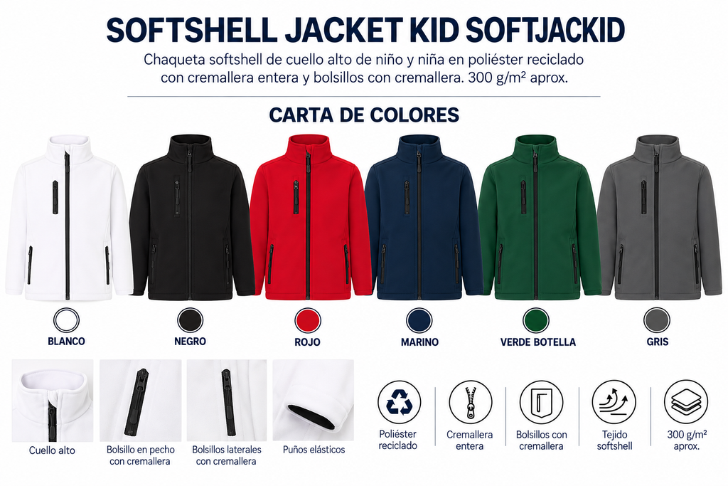 Chaqueta Softshell Infantil Softshell Jacket Kid SOFTJACKID
