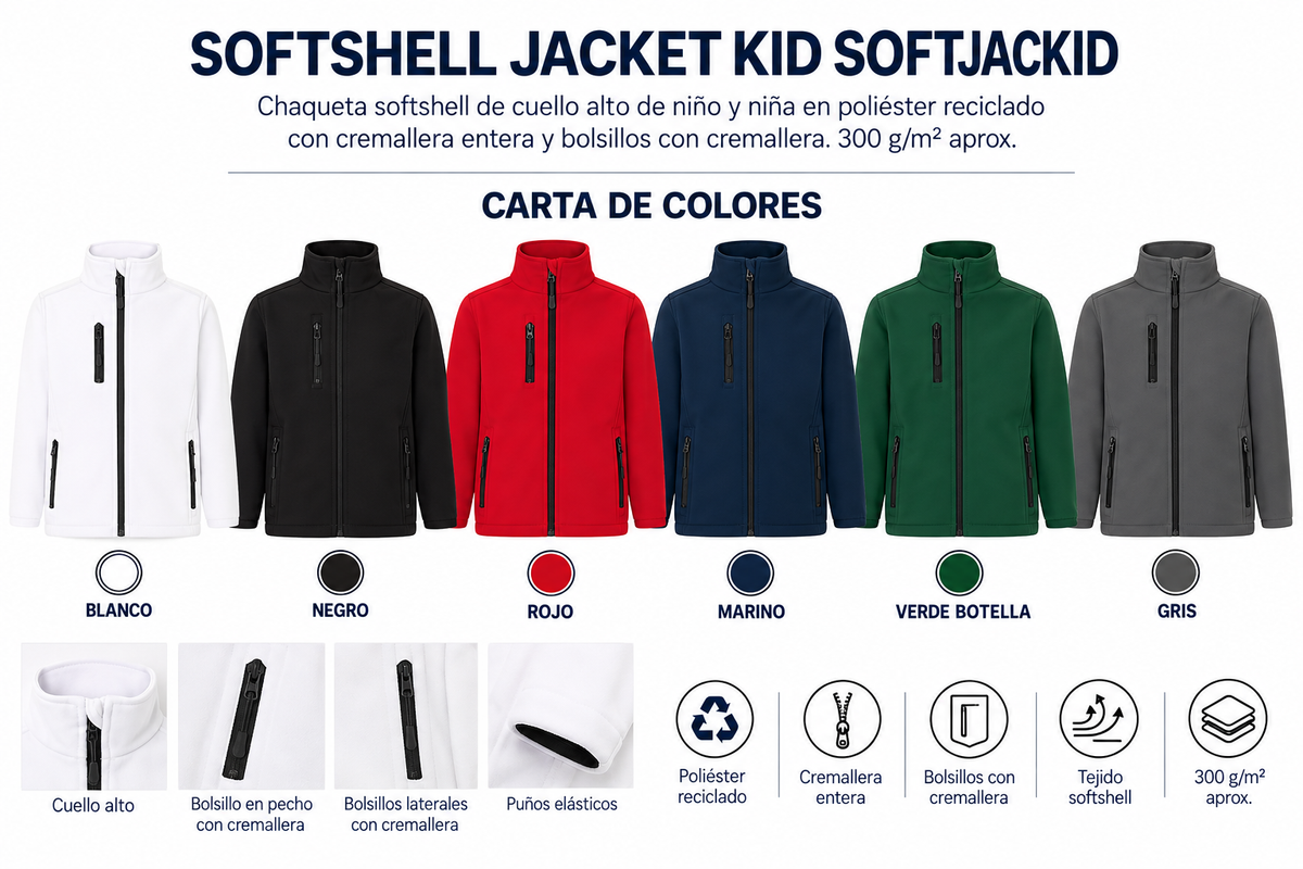 Chaqueta Softshell Infantil Softshell Jacket Kid SOFTJACKID