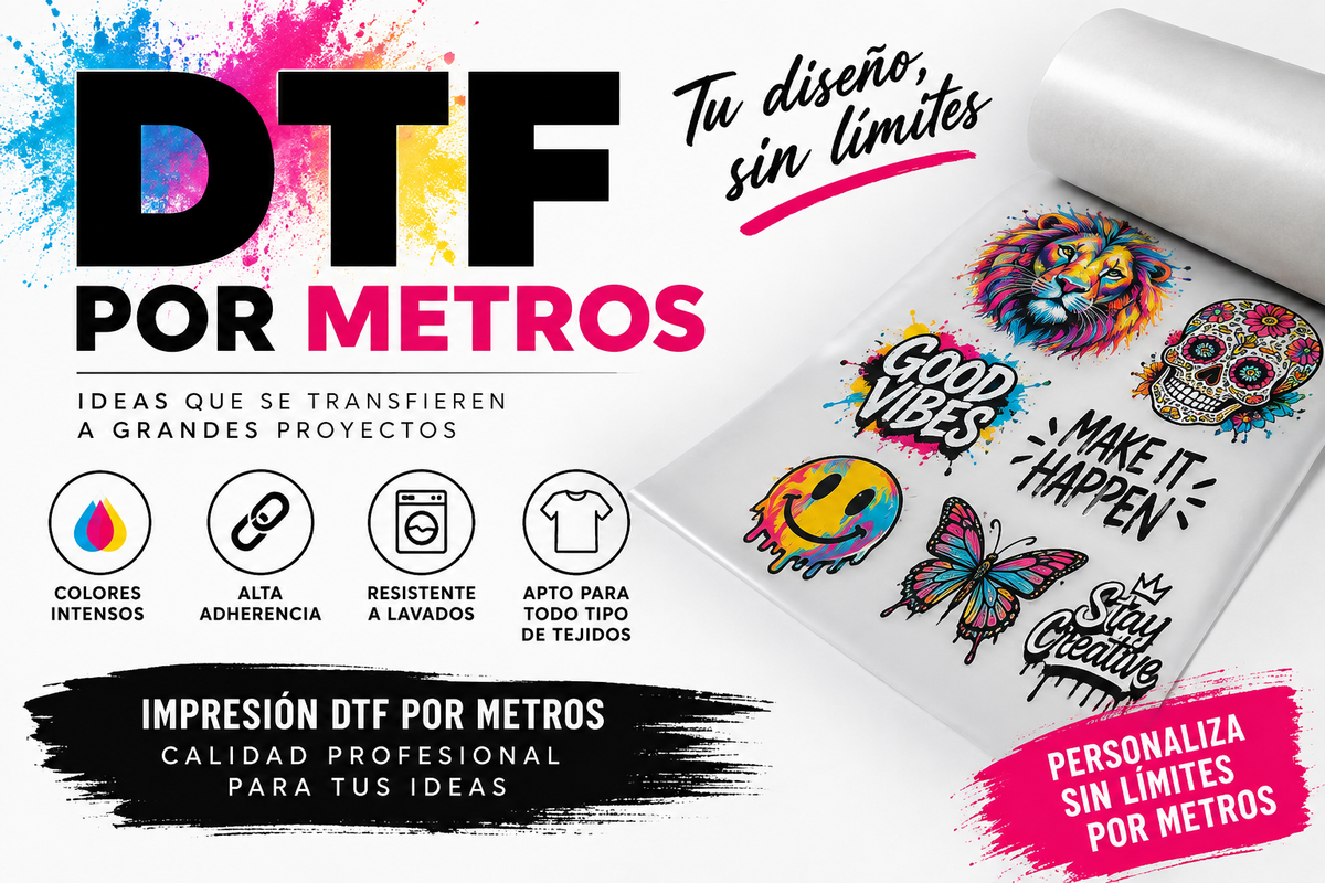 DTF por metros - Impresiones de Alta Calidad