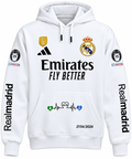 Sudadera Real Madrid Blanca con Capucha | Regalos Hayvafamily