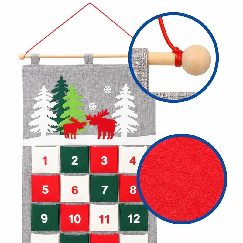 Calendario de adviento personalizable 41x80cm