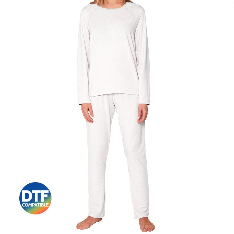 Pijama Blanco Unisex Personalizable de 2 Piezas | Regalos Originales
